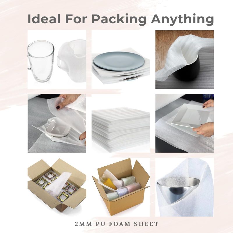 Information graphic from the Amazon listing for tinydabba 2MM EPE Foam Wrap