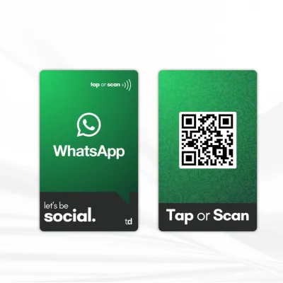 tinydabba WhatsApp NFC Business Card, from the Amazon listing
