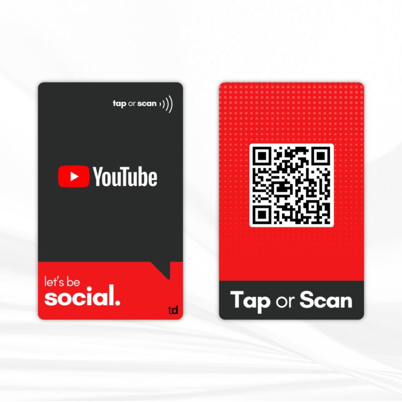 YouTube NFC Subscribe Card