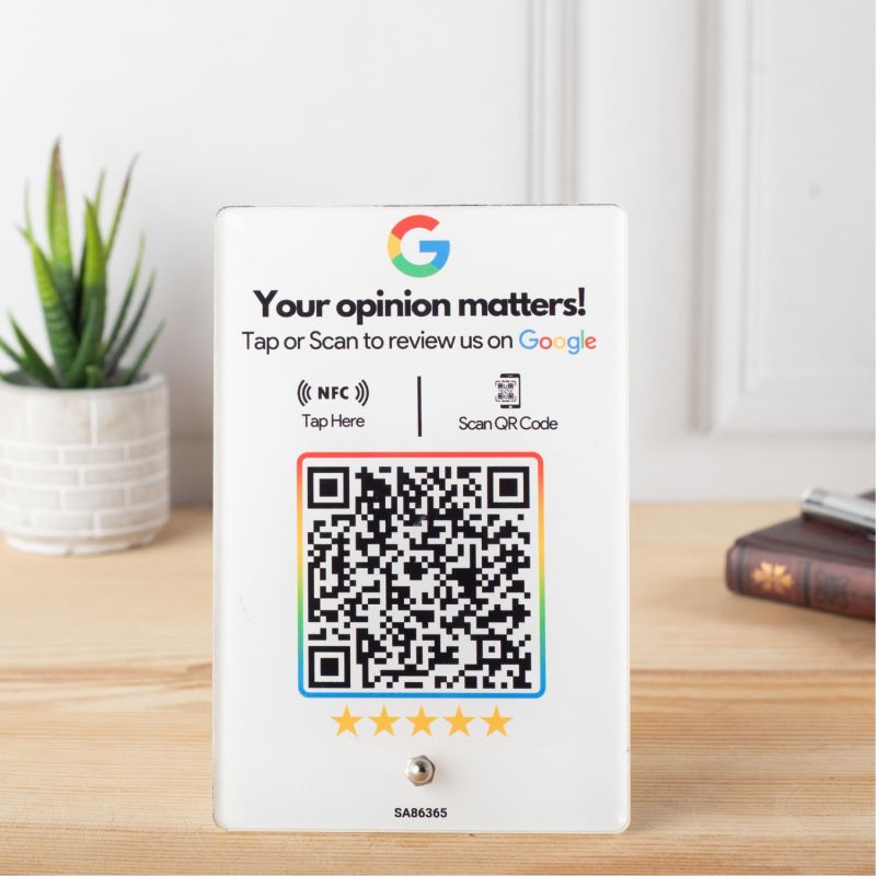 tinydabba Review NFC Standee with QR Code