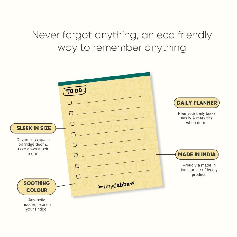 Information graphic from the Amazon listing for Magnetic to do List for Home or Office, Stick on Fridge or Metal Surface, Reusable Dry Erase Surface, Manage to-Do Lists Easily