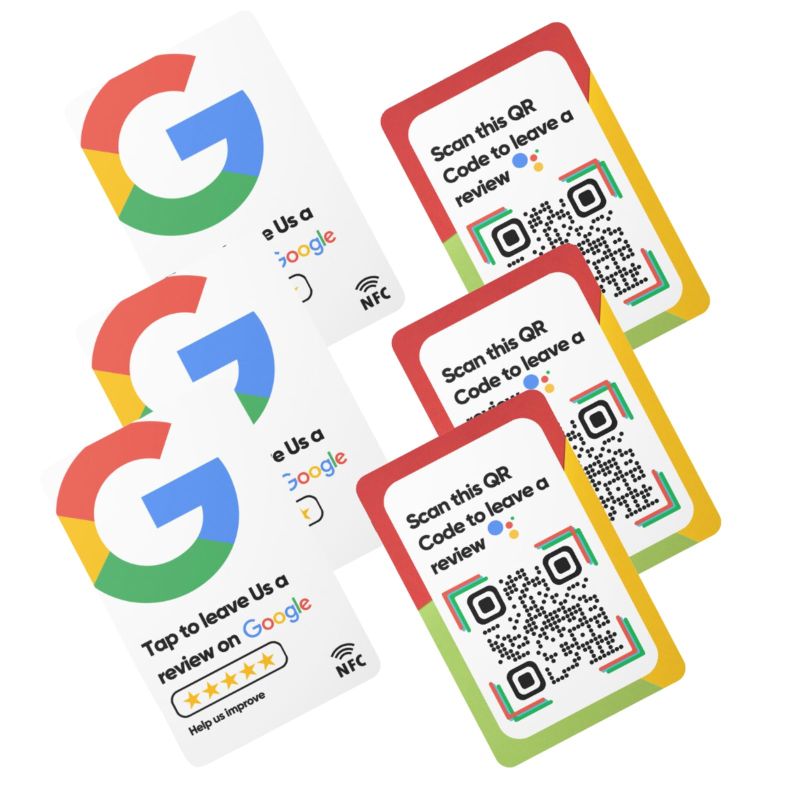 Review NFC Card along with QR