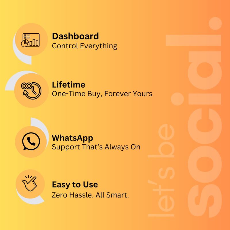 Information graphic from the Amazon listing for Review NFC Card, Pack of 5 cards, Facebook, Whatsapp, Instagram, Youtube