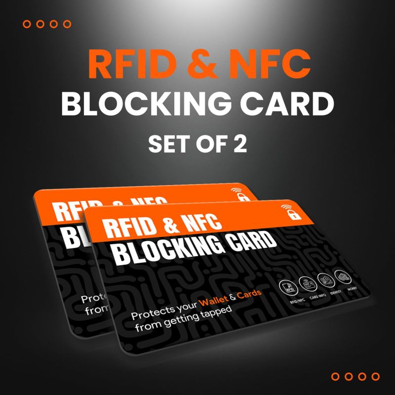 Information graphic from the Amazon listing for tinydabba NFC Blocking Cards (2-Pack)