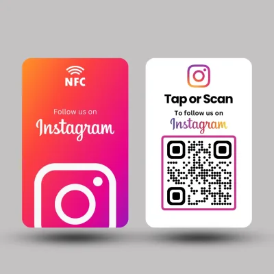 tinydabba Instagram NFC & QR Card, from the Amazon listing