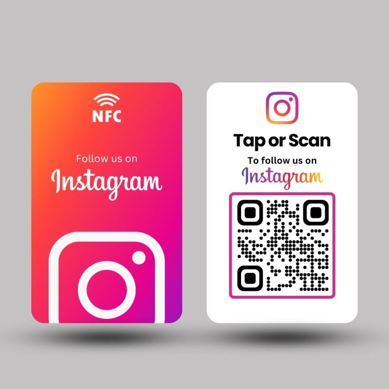 tinydabba Instagram NFC & QR Card