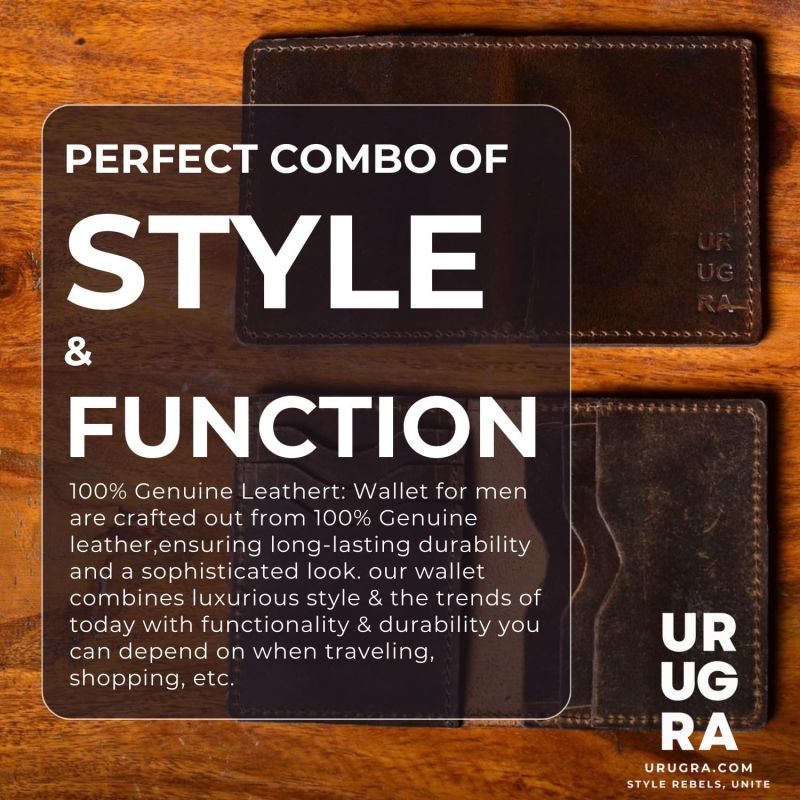 Information graphic from the Amazon listing for urugra RFID & NFC Blocking Wallet for Men
