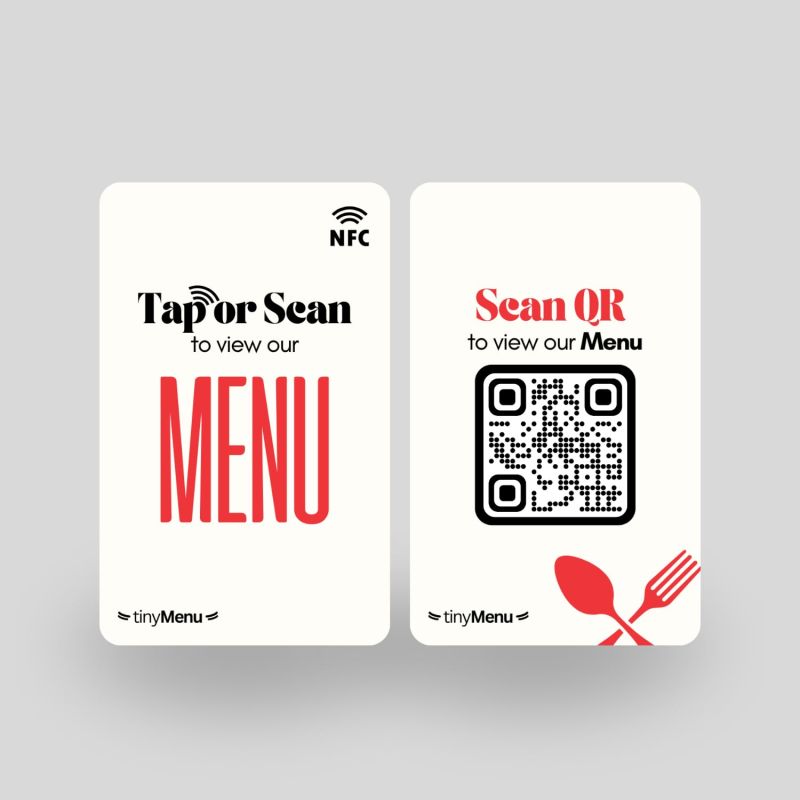 tinydabba Menu NFC Card