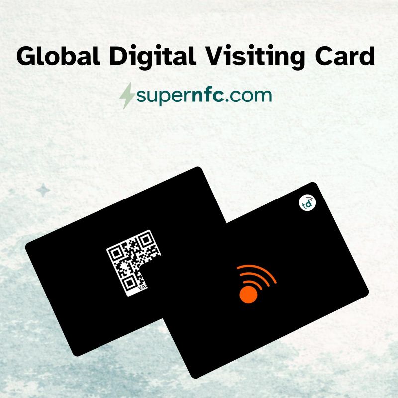 Information graphic from the Amazon listing for tinydabba SuperNFC Smart Digital Business Card