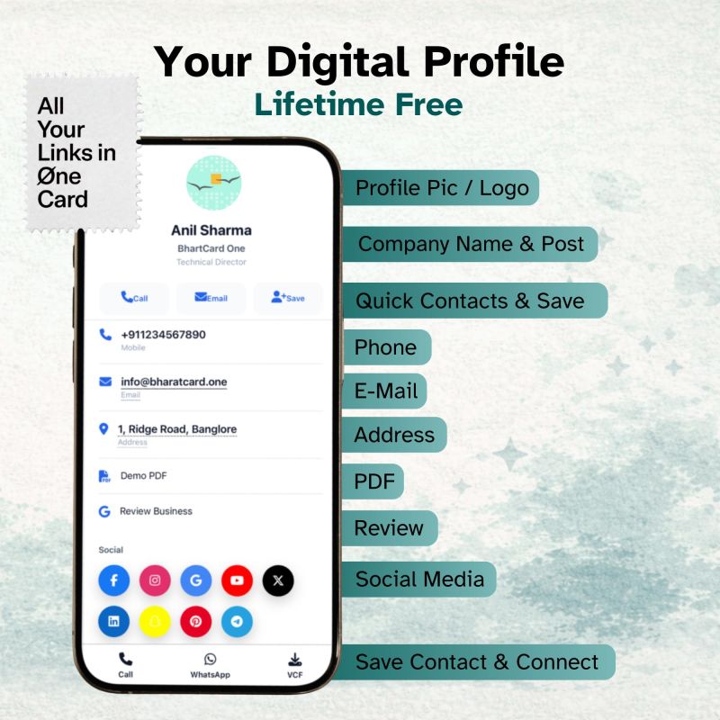 Information graphic from the Amazon listing for tinydabba SuperNFC Smart Digital Business Card