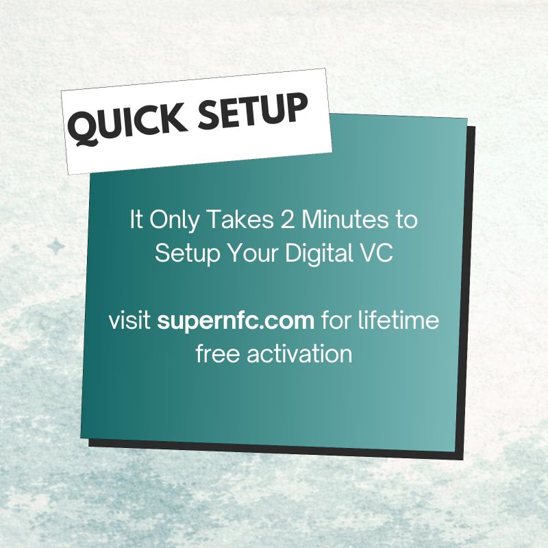 Information graphic from the Amazon listing for tinydabba SuperNFC Smart Digital Business Card