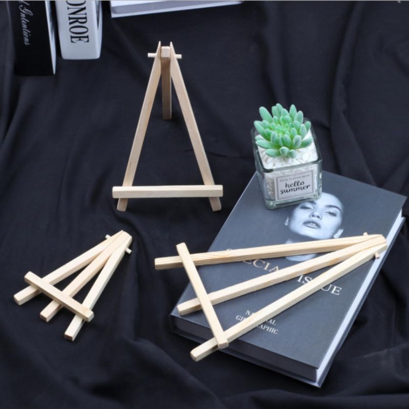 Information graphic from the Amazon listing for tinydabba 6-Inch Mini Wooden Easel Set (Pack of 5)