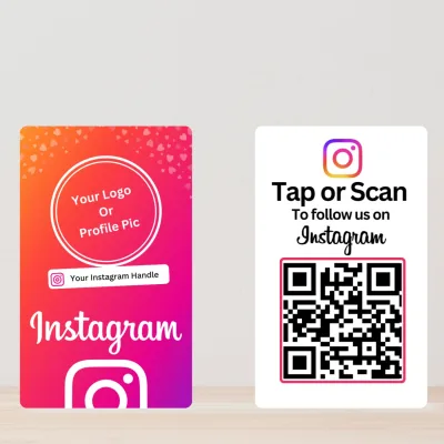 Custom Instagram NFC Card, from the Amazon listing