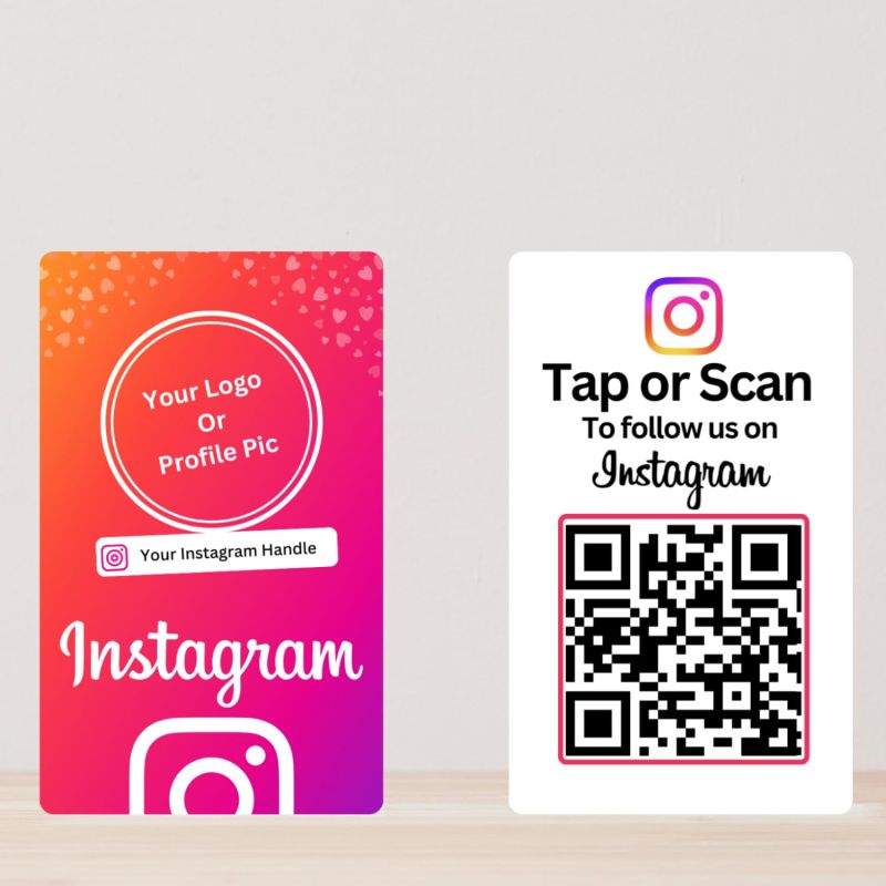 Custom Instagram NFC Card