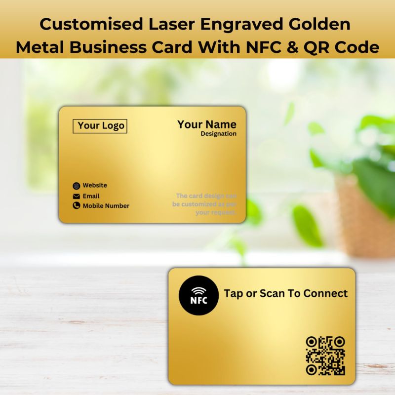 Information graphic from the Amazon listing for tinydabba NFC & QR-Enabled Business Card