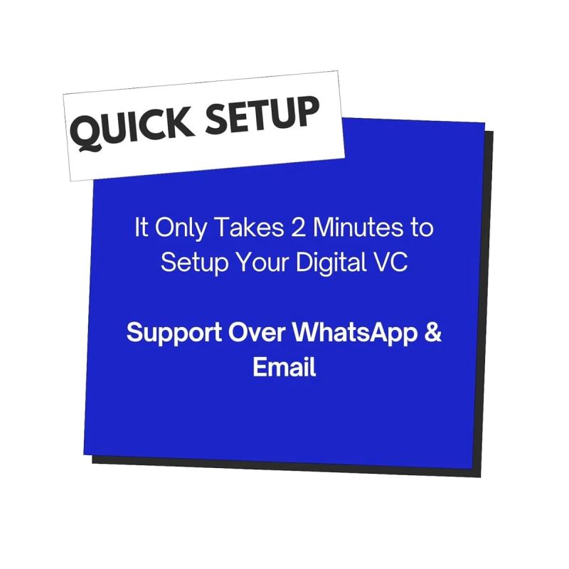 Information graphic from the Amazon listing for tinydabba NFC & QR-Enabled Business Card