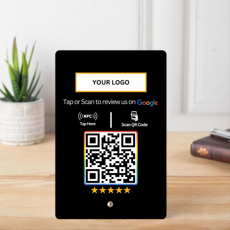 tinydabba Custom Review NFC Standee with QR Code