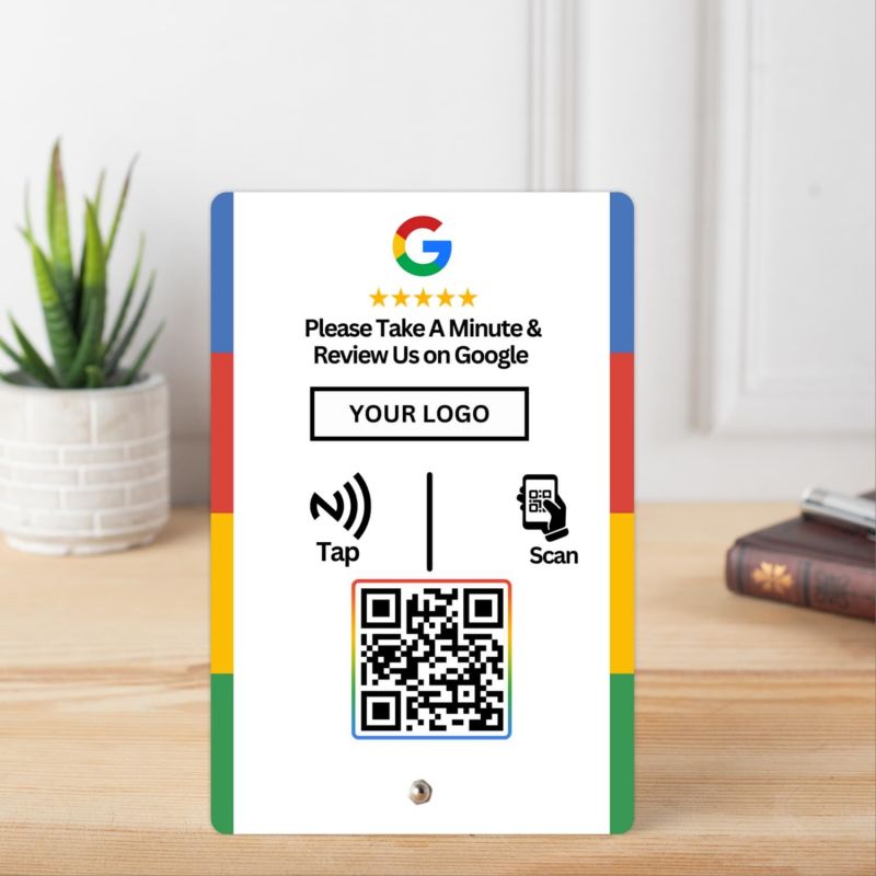tinydabba Custom Review NFC Standee with QR Code