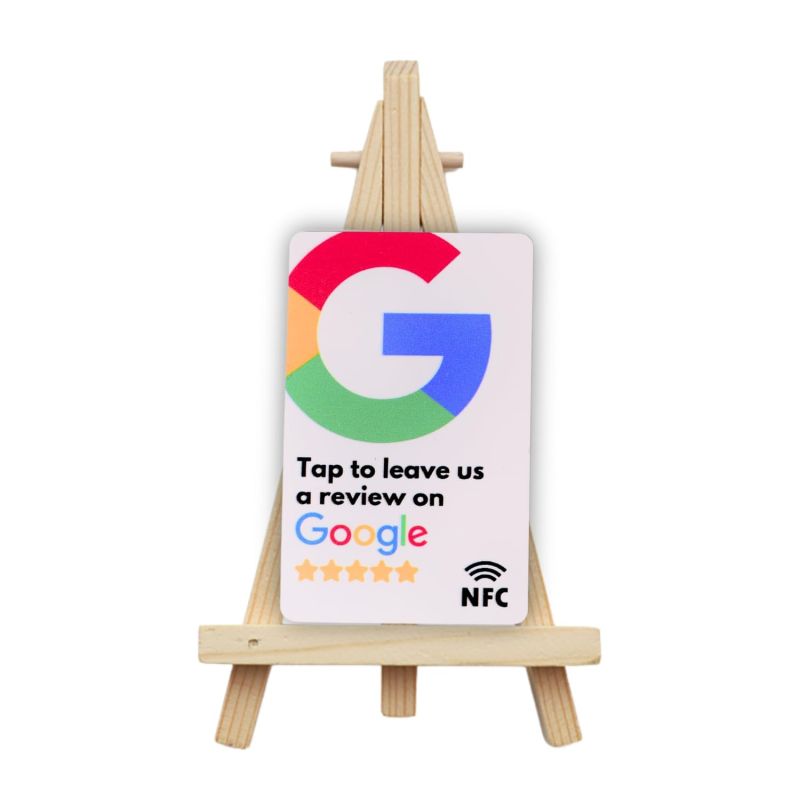 tinydabba Review NFC Card With Wooden Stand