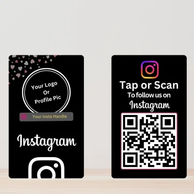 Custom Instagram NFC Card, from the Amazon listing