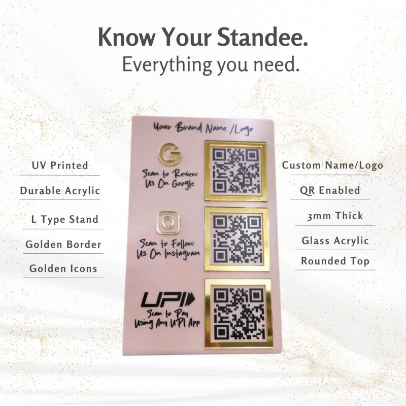 Information graphic from the Amazon listing for tinydabba Custom Combo 3-in-1 Standee