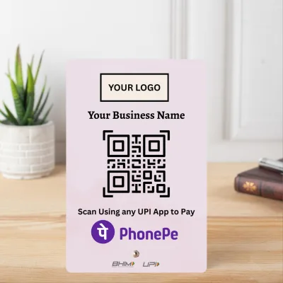 tinydabba UPI Payment Standee, from the Amazon listing