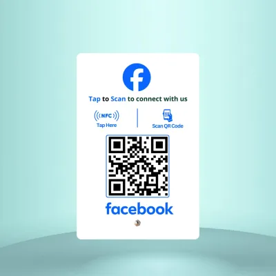 tinydabba Facebook Standee with NFC & QR Code, from the Amazon listing