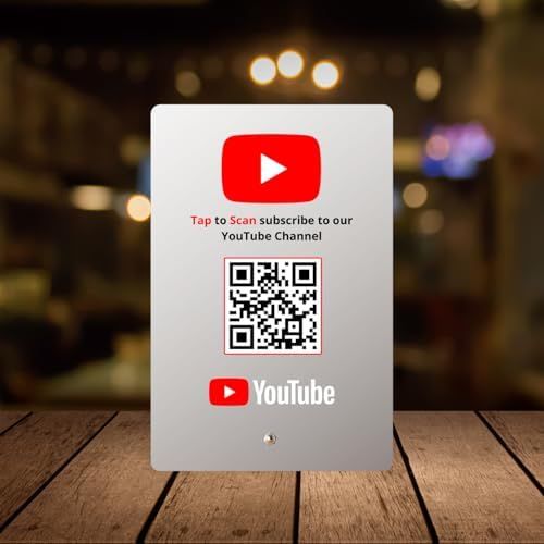 tinydabba YouTube Standee with NFC & QR Code