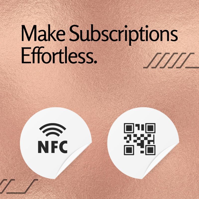 Information graphic from the Amazon listing for tinydabba YouTube Standee with NFC & QR Code