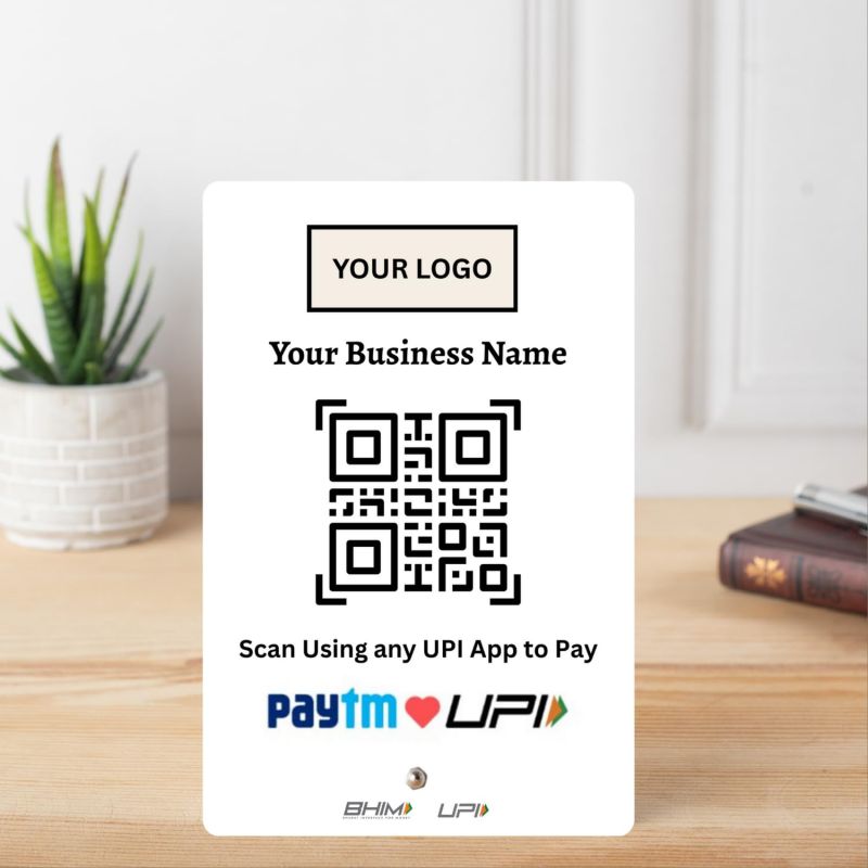 Tinydabba Review NFC Standee with QR Code Boost Business Reviews with Tap or Scan