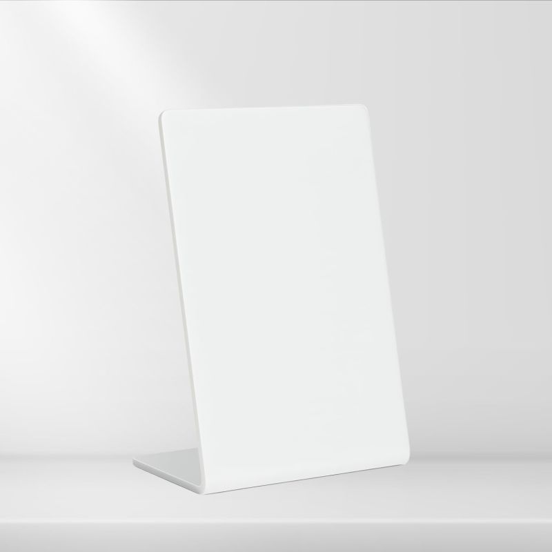 tinydabba 4x6 inch white acrylic QR standee