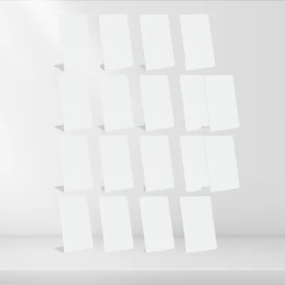 tinydabba 4x6 inch white acrylic QR standee, from the Amazon listing