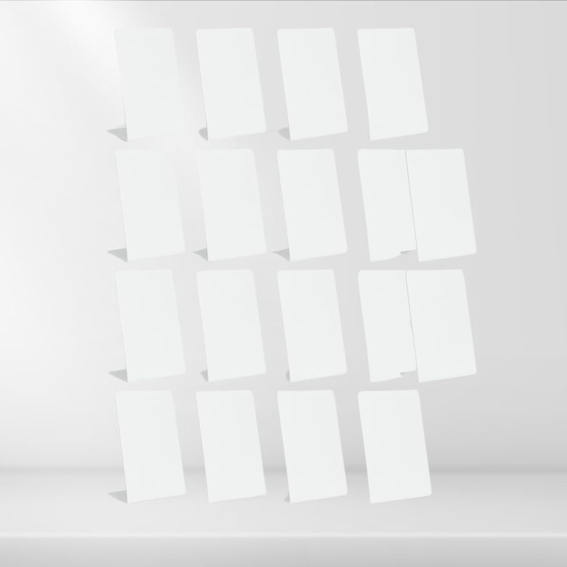 tinydabba 4x6 inch white acrylic QR standee