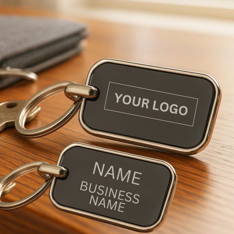 tinydabba Custom Engraved Metal Keychain