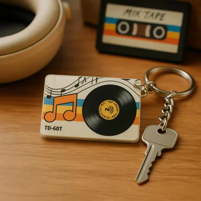 tinydabba NFC Mixtape Keychain, from the Amazon listing
