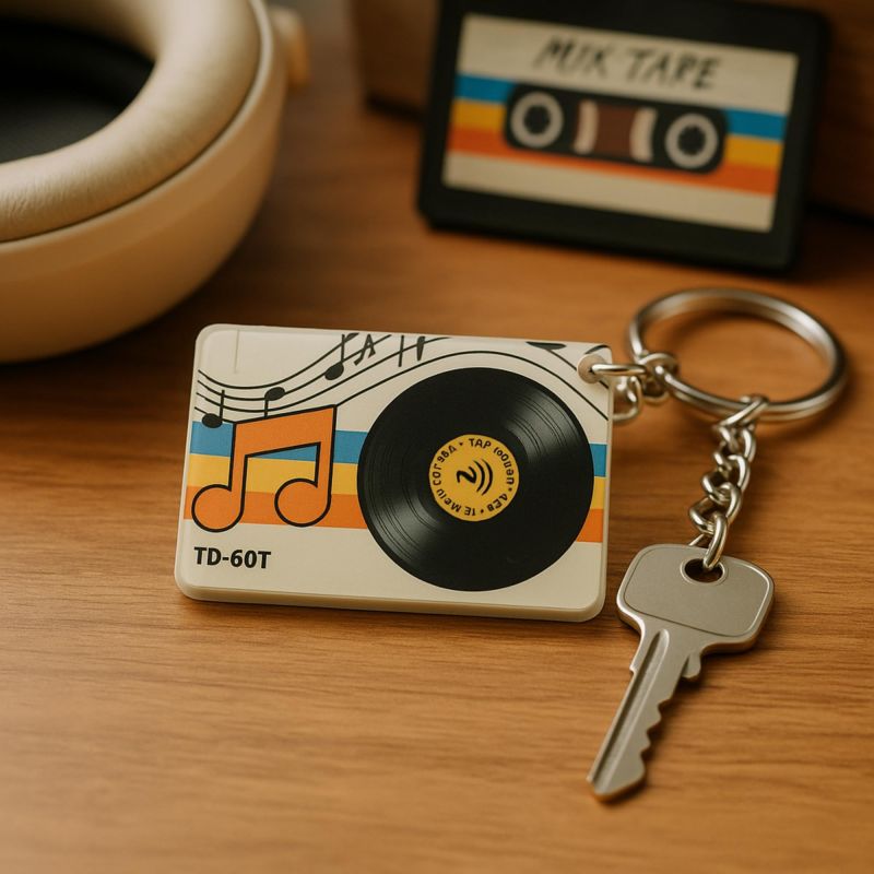 tinydabba NFC Mixtape Keychain