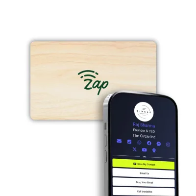 tinydabba Zap NFC Smart Digital Business Card, from the Amazon listing