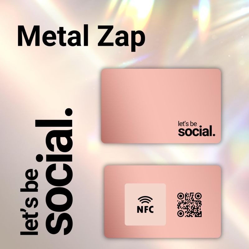Information graphic from the Amazon listing for tinydabba Zap NFC Smart Digital Business Card