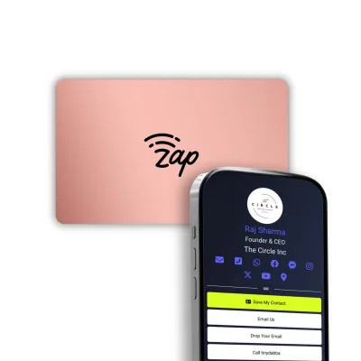 tinydabba Zap NFC Smart Digital Business Card, from the Amazon listing