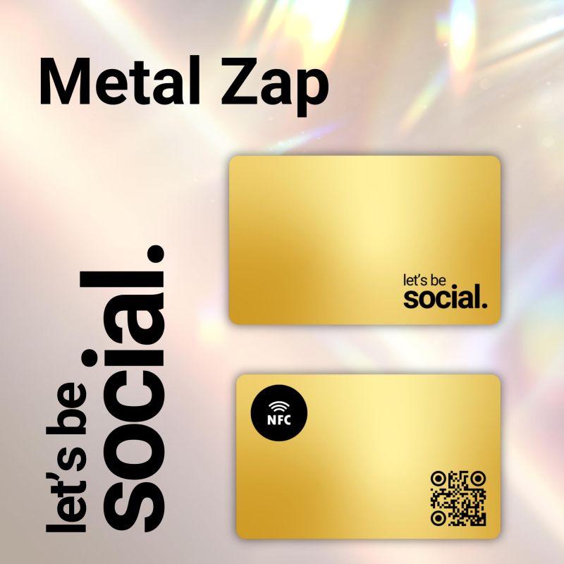Information graphic from the Amazon listing for tinydabba Zap NFC Smart Digital Business Card