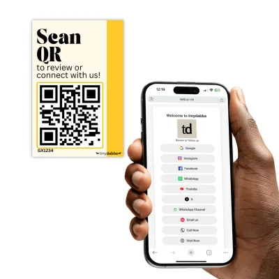 tinydabba Dynamic QR Code Stickers, from the Amazon listing