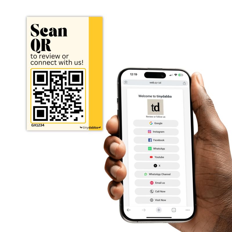 tinydabba Dynamic QR Code Stickers