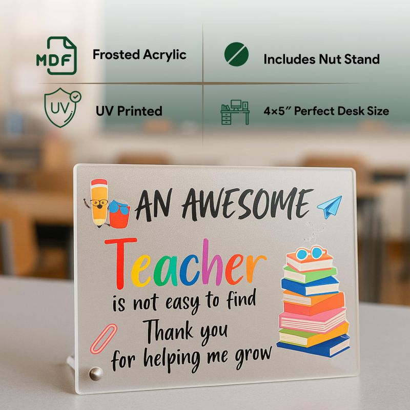 Information graphic from the Amazon listing for tinydabba Teacher Day Gifts
