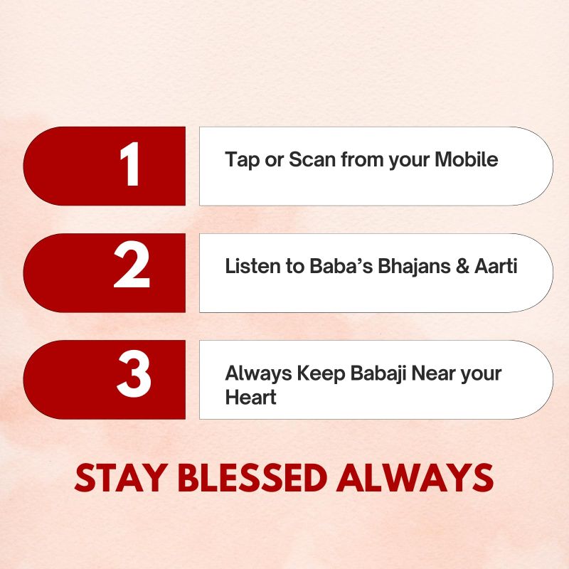 Information graphic from the Amazon listing for Khatu Shyam Baba Pocket Card