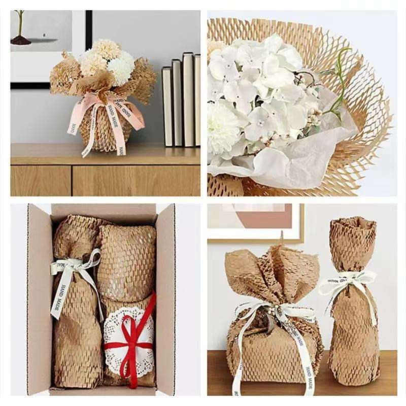 Information graphic from the Amazon listing for tinydabba Honeycomb Packing Paper