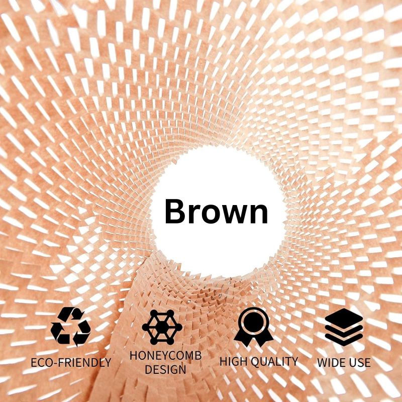 Information graphic from the Amazon listing for tinydabba Honeycomb Packing Paper