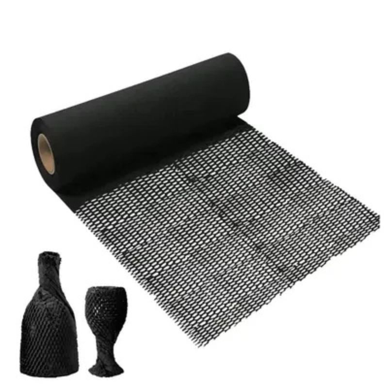 Tinydabba Honeycomb Packing Paper, Black, Paper Material, 15 Inches x 10 Metres Roll, Cushioning and Wrapping for Shipping Protection