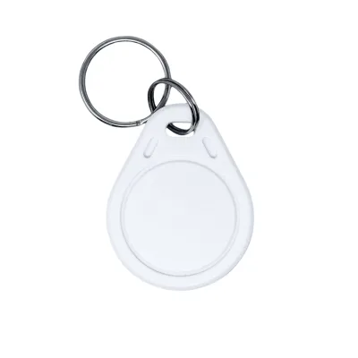 tinydabba NFC Key Fob, White Waterproof ABS Teardrop Tag, IP67 RFID Keychain with NTAG213 Chip for Smart Home Automation, Digital Business Cards, DIY Projects, Music Theme, from the Amazon listing