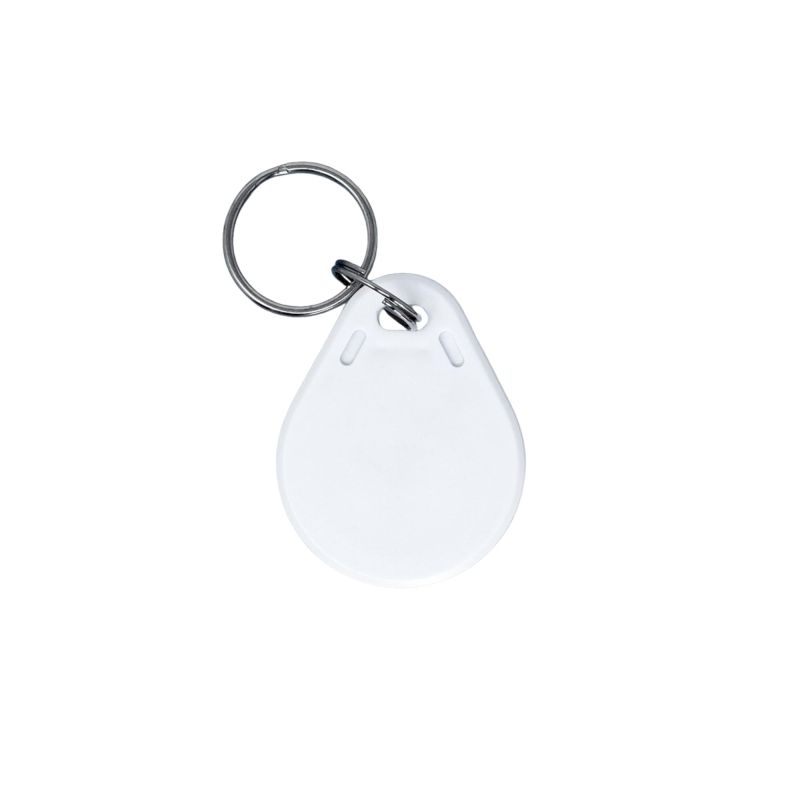 Information graphic from the Amazon listing for tinydabba NFC Key Fob, White Waterproof ABS Teardrop Tag, IP67 RFID Keychain with NTAG213 Chip for Smart Home Automation, Digital Business Cards, DIY Projects, Music Theme