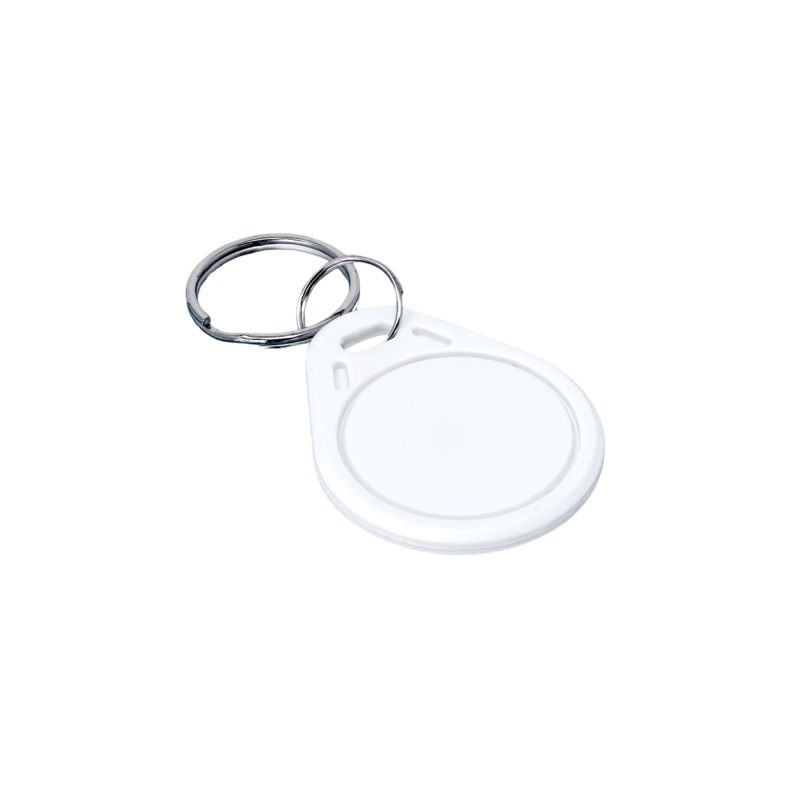 Information graphic from the Amazon listing for tinydabba NFC Key Fob, White Waterproof ABS Teardrop Tag, IP67 RFID Keychain with NTAG213 Chip for Smart Home Automation, Digital Business Cards, DIY Projects, Music Theme
